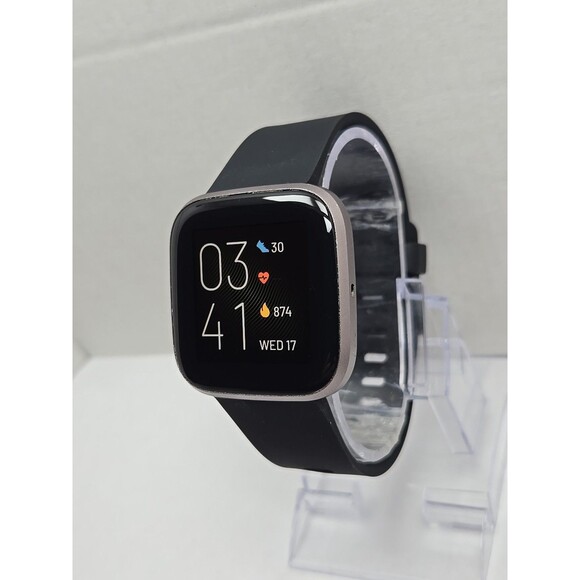 Fitbit Versa 2 Smartwatch Gray 40mm Alexa WR50M Always On Display No Charger - Picture 2 of 10